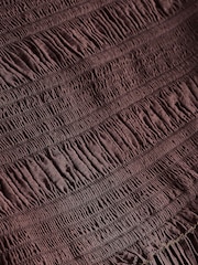 Chocolate Brown Bandeau Shirred Body Midi Dress - Image 7 of 8