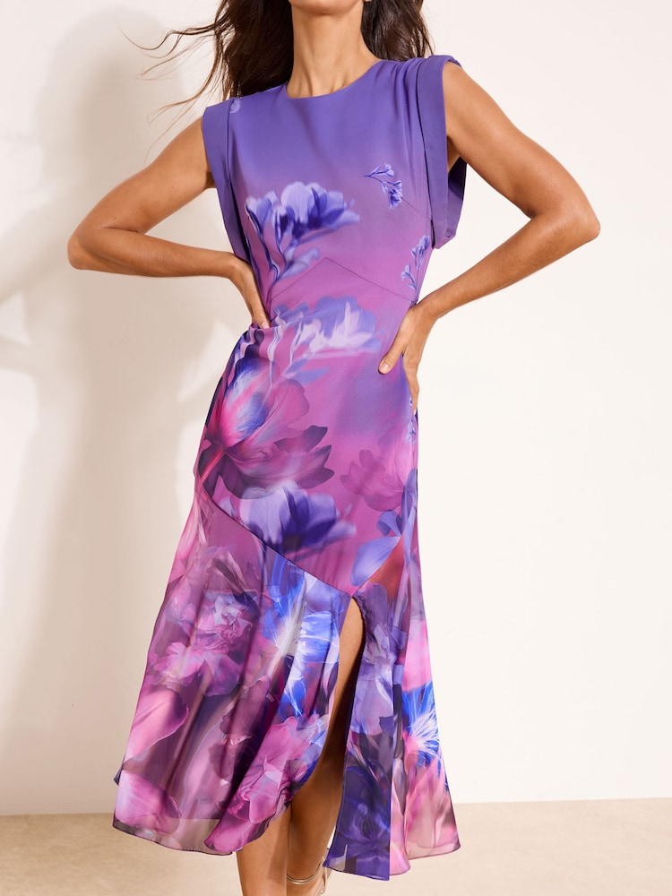 Lipsy Midikleid mit floralem Muster und figurbetontem Schnitt - Bild 2 von 4