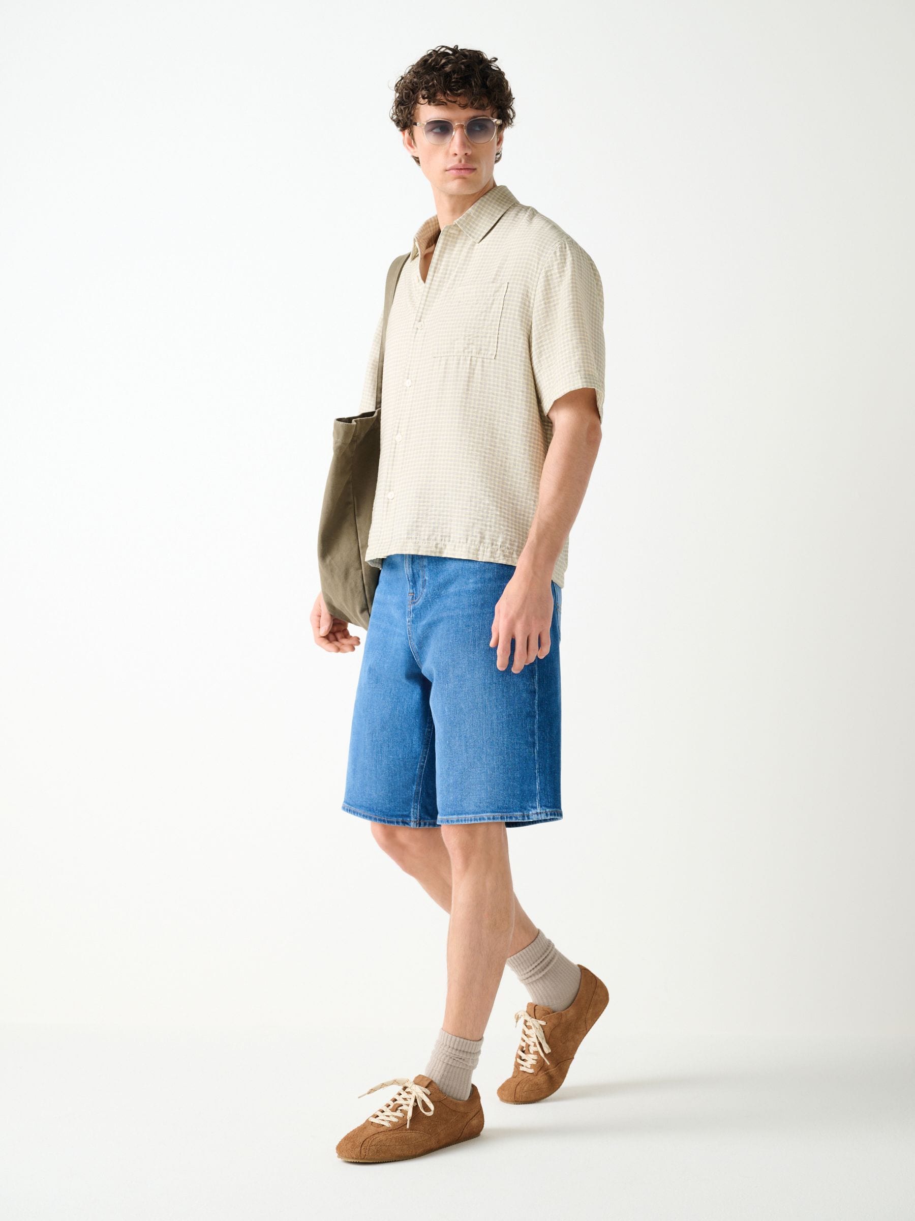 Buy Bright Blue Denim Jort Shorts from Next South Africa