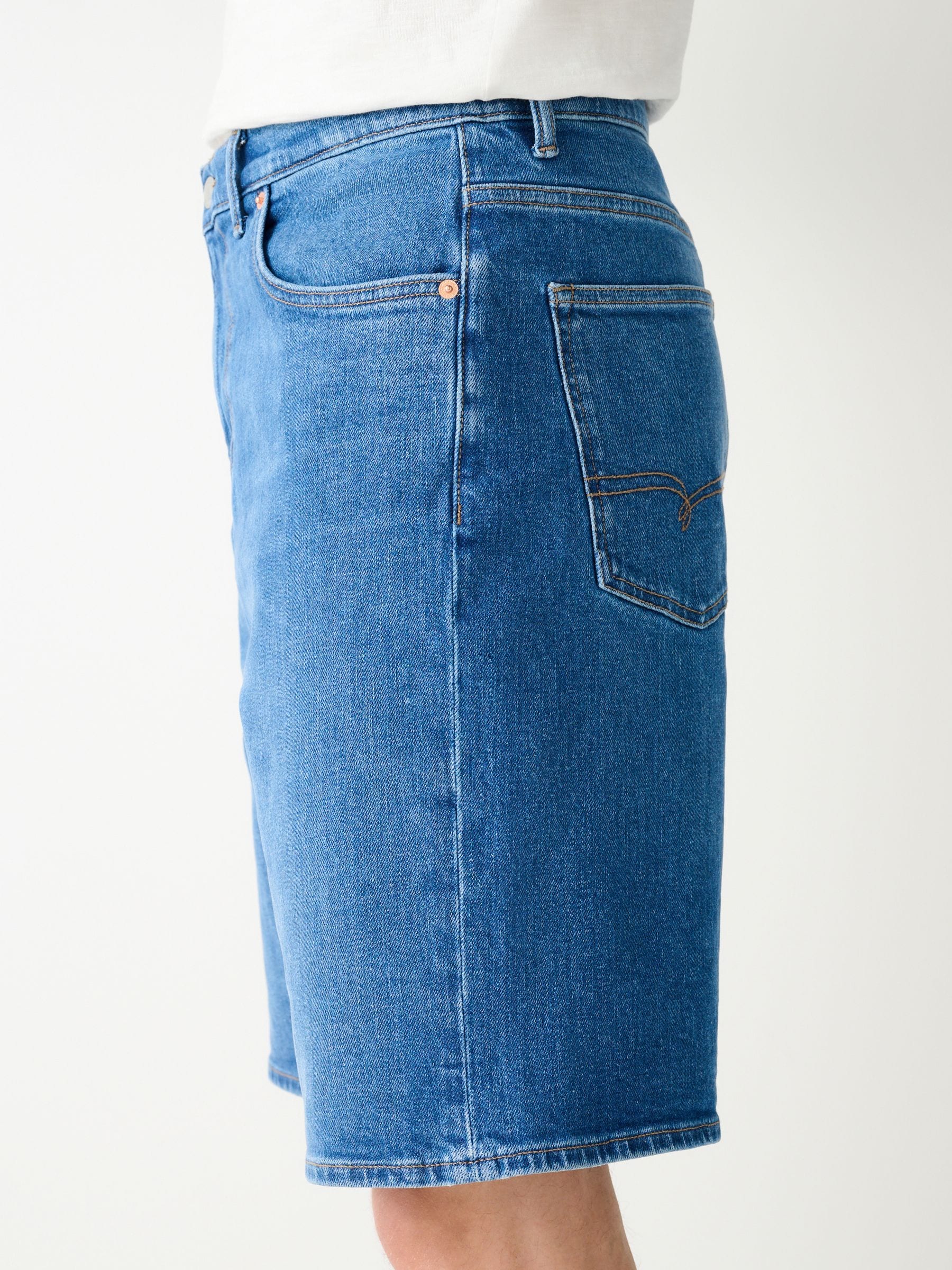 Buy Bright Blue Denim Jort Shorts from Next Canada
