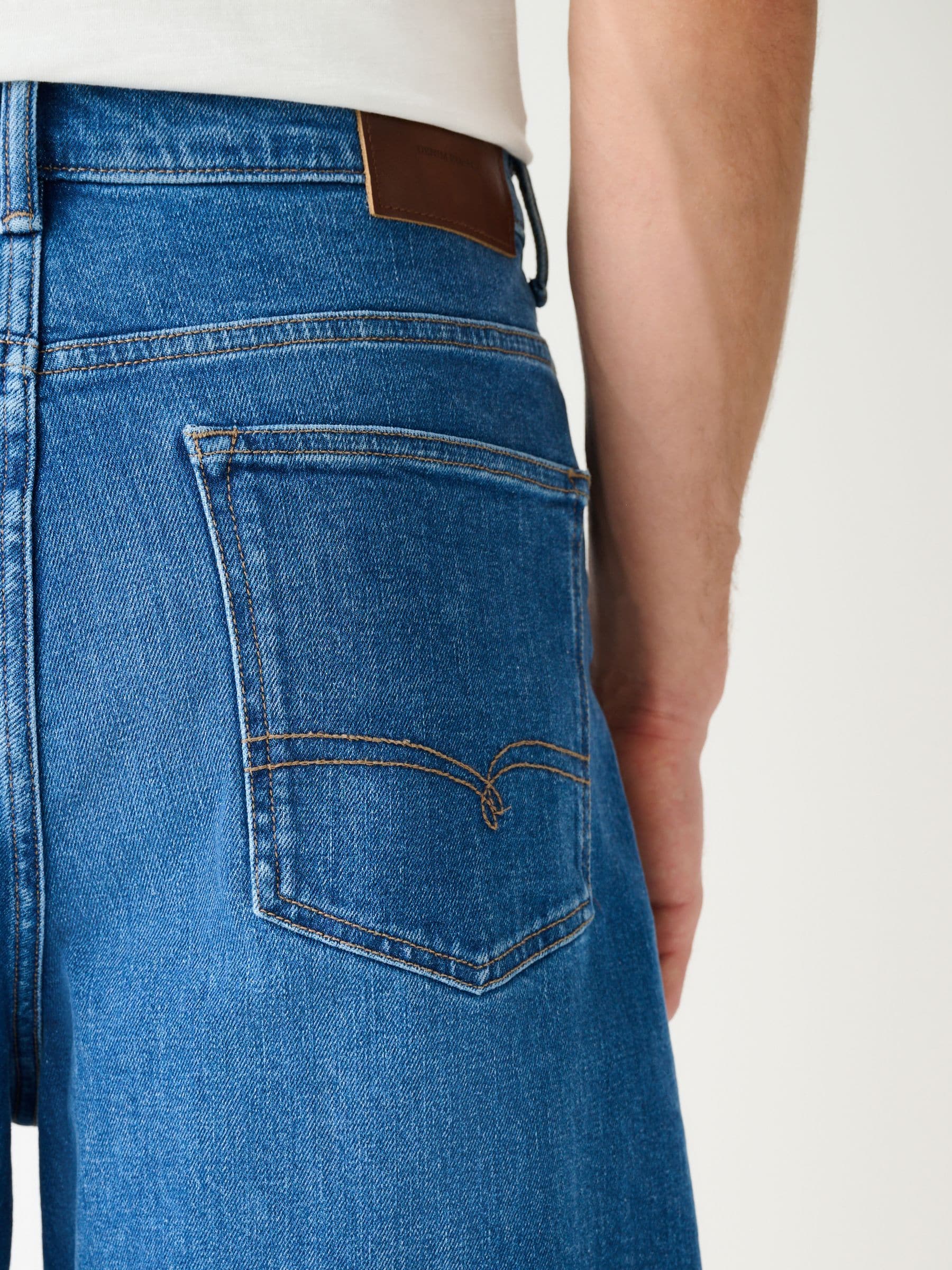 Buy Bright Blue Denim Jort Shorts from Next Canada