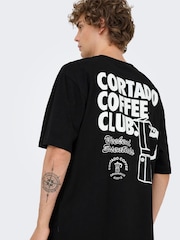 Only & Sons Black Backprint Graphic T-Shirt - Image 3 of 6