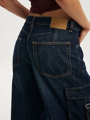 Cotton On Blue Barrel Leg Jeans - Image 6 of 7