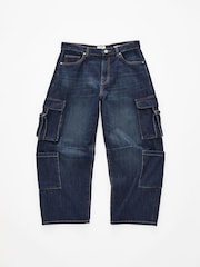 Cotton On Blue Barrel Leg Jeans - Image 7 of 7