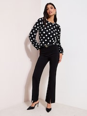 Friends Like These Spot Shirred Cuff Top - Image 4 of 4