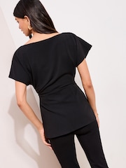 Friends Like These Black Belted Top - Image 5 of 5