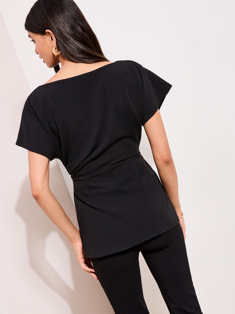 Friends Like These Black Belted Top - Image 5 of 5