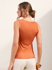 Friends Like These Orange Floral Graphic Top - Image 2 of 4