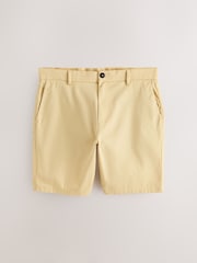 Gelb - Schmale Passform - Stretch-Chinoshorts - Bild 7 von 10