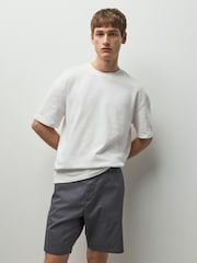 Black/Ink Blue/Charcoal Straight Fit Stretch Chino Shorts 3 Pack - Image 11 of 12