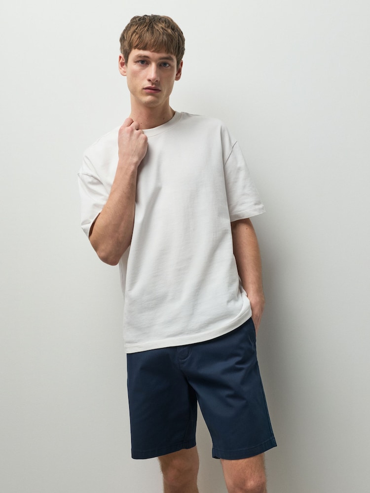 Black/Ink Blue/Charcoal Straight Fit Stretch Chino Shorts 3 Pack - Image 12 of 12