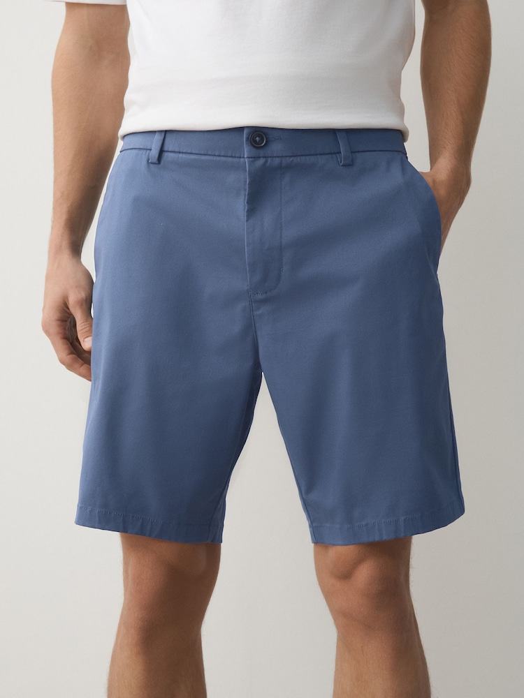 Black/Blue/Sage Slim Fit Stretch Chino Shorts 3 Pack - Image 10 of 10