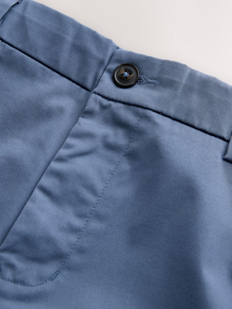 ونٹیج بلیو - سلم فٹ - Stretch Chino Shorts - تصویر 2 از 4