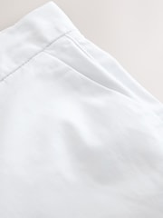 Biały - Krój dopasowany - Stretch Chino Shorts - Obraz 10 z 10