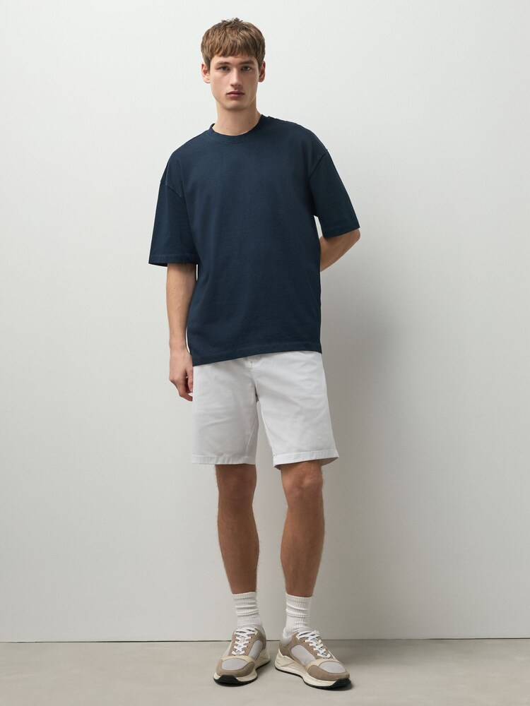 سفید - سلم فٹ - Stretch Chino Shorts - تصویر 2 از 6