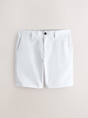 Biały - Krój dopasowany - Stretch Chino Shorts - Obraz 7 z 10