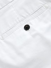 Biały - Krój dopasowany - Stretch Chino Shorts - Obraz 9 z 10
