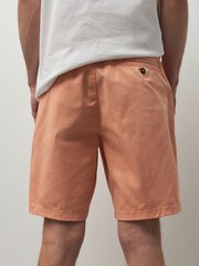 Fersken - Rett passform - Stretch Chino-shorts - Bilde 2 av 5