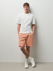 Fersken - Rett passform - Stretch Chino-shorts - Bilde 4 av 5