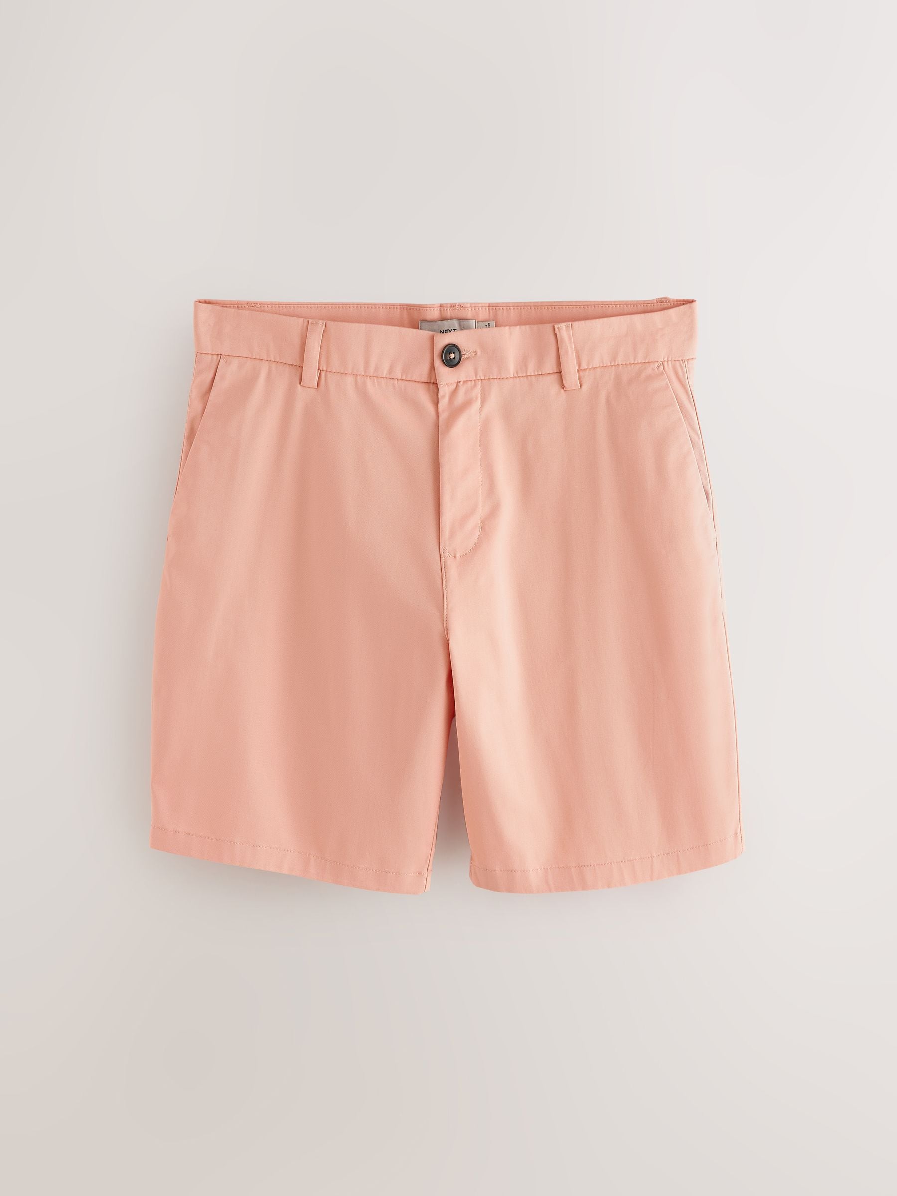 Buy Peach Straight Fit Stretch Chino Shorts from the Next UK