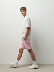 Pink Slim Fit Stretch Chino Shorts - Image 3 of 11