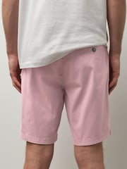 Pink Slim Fit Stretch Chino Shorts - Image 5 of 11