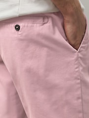 Pink Slim Fit Stretch Chino Shorts - Image 6 of 11