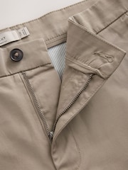 Light Brown Skinny Fit Stretch Chino Shorts - Image 4 of 5
