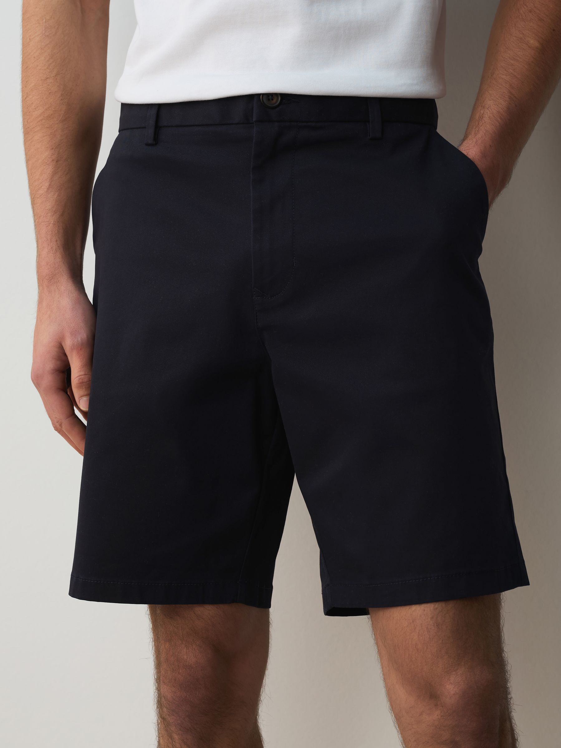 Buy Navy/Stone Straight Fit Stretch Chino Shorts 2 Pack from Next USA