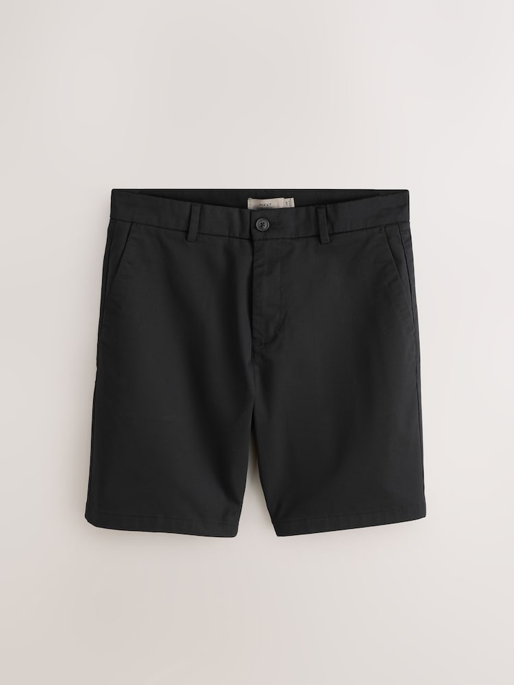 Черный/темный - Прямой крой - Набор эластичных шорт чинос (2 шт.) - Изображение 2 5 Черный/темный - Прямой крой - Набор эластичных шорт чинос (2 шт.) - Изображение 2 5
