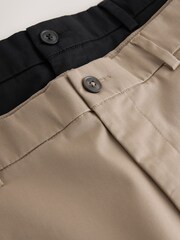Черный/темный - Прямой крой - Набор эластичных шорт чинос (2 шт.) - Изображение 4 5