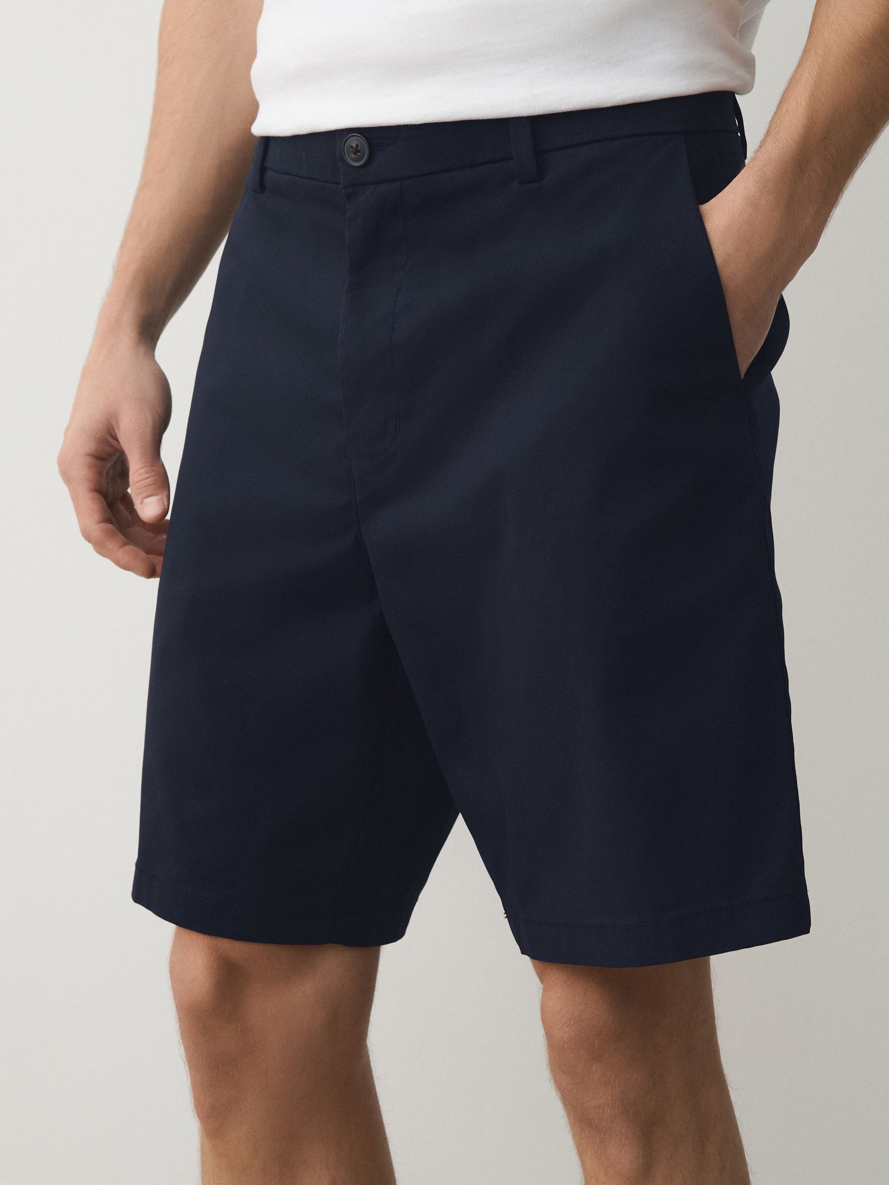 Buy Navy/Stone Relaxed Fit Stretch Chino Shorts 2 Pack from Next USA