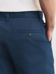 蓝色墨水 - 修身版型 - 有弹性 斜纹短裤 - 10的图像6｝