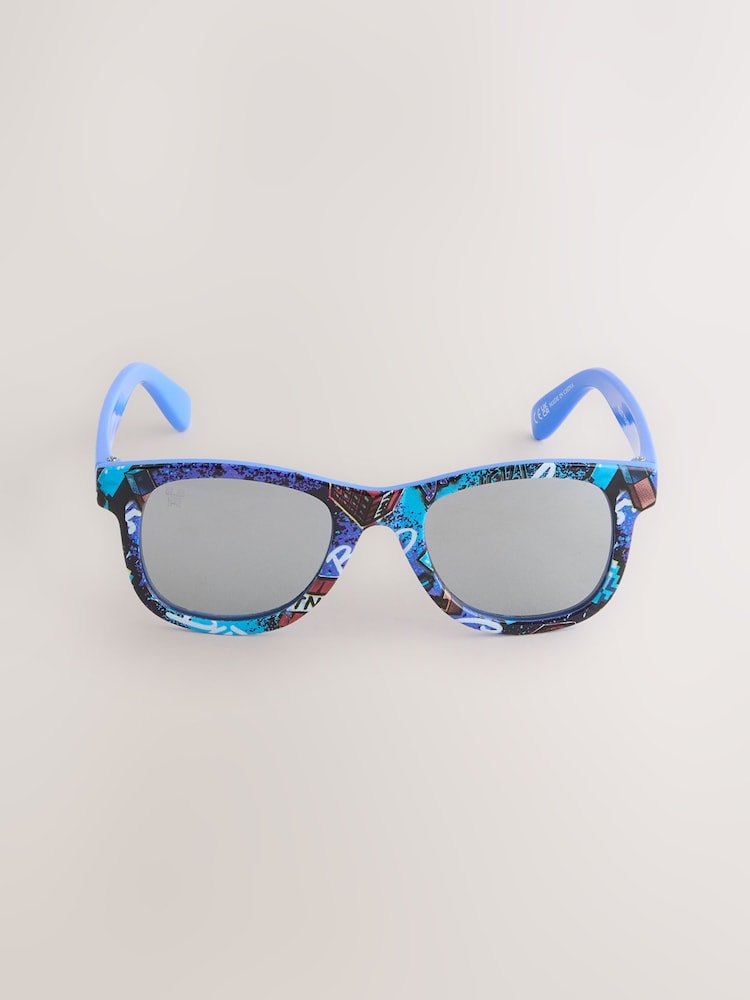 Blue Minecraft Sunglasses - Image 2 of 3 Blue Minecraft Sunglasses - Image 2 of 3