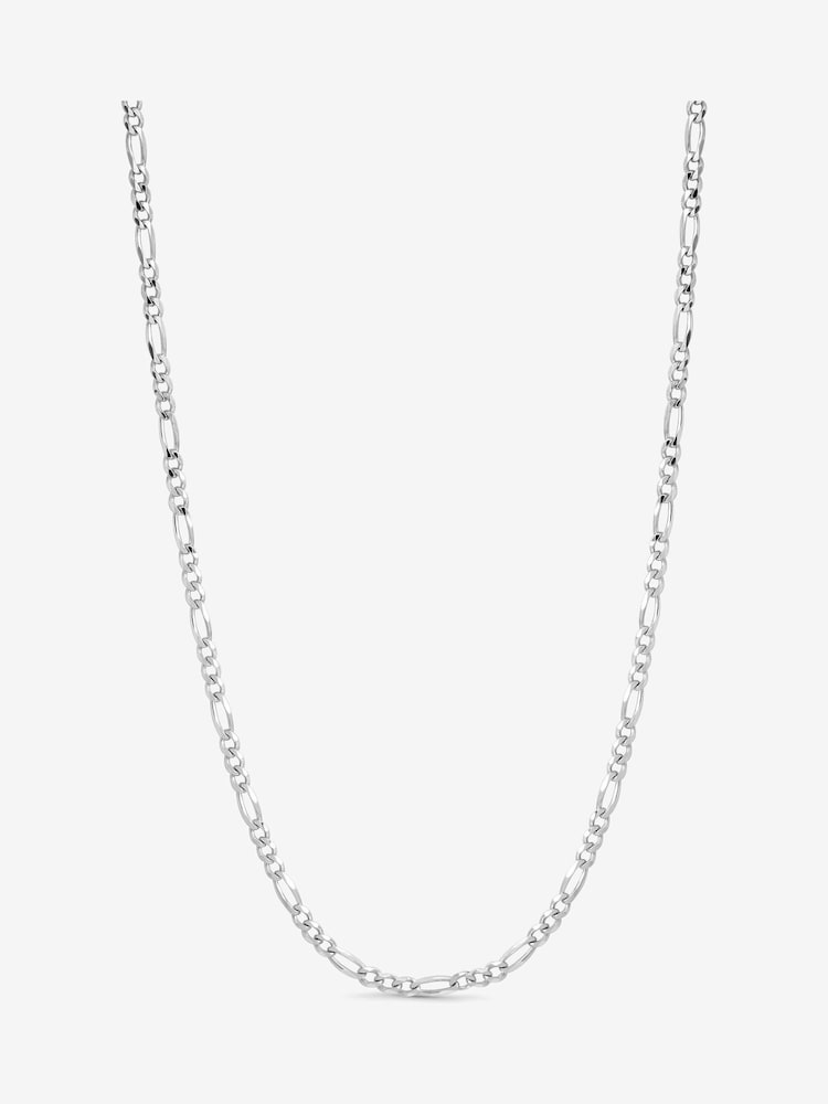 Simply Silver 925 Sterling Silver Figaro Chain Necklace - Image 1 of 1