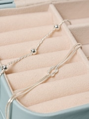 Simply Silver 925 Sterling Silver Polished Station Allway Bracelet - Image 2 of 4