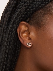 Simply Silver 925 Sterling Silver Polished Marine Stud Earrings - Image 2 of 3