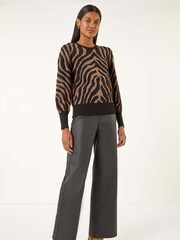 Roman Animal Stripe Knit Jumper - Imagem 2 de 5