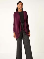 Roman Red Waterfall Stretch Cardigan - Image 2 of 5