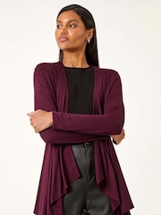Roman Red Waterfall Stretch Cardigan - Image 4 of 5