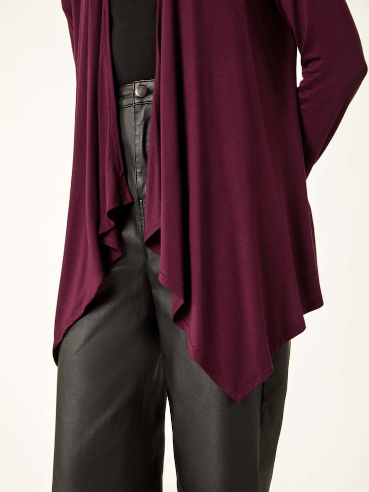Roman Red Waterfall Stretch Cardigan - Image 5 of 5 Roman Red Waterfall Stretch Cardigan - Image 5 of 5