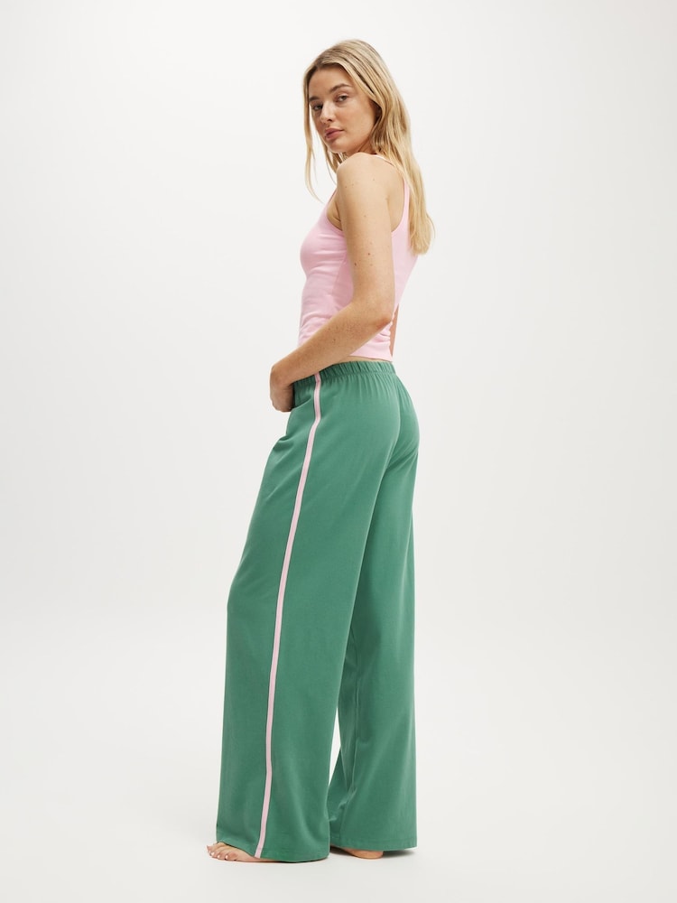 Cotton On Green Departure Lounge Wide Leg Joggers - Image 2 of 5 Cotton On Green Departure Lounge Wide Leg Joggers - Image 2 of 5