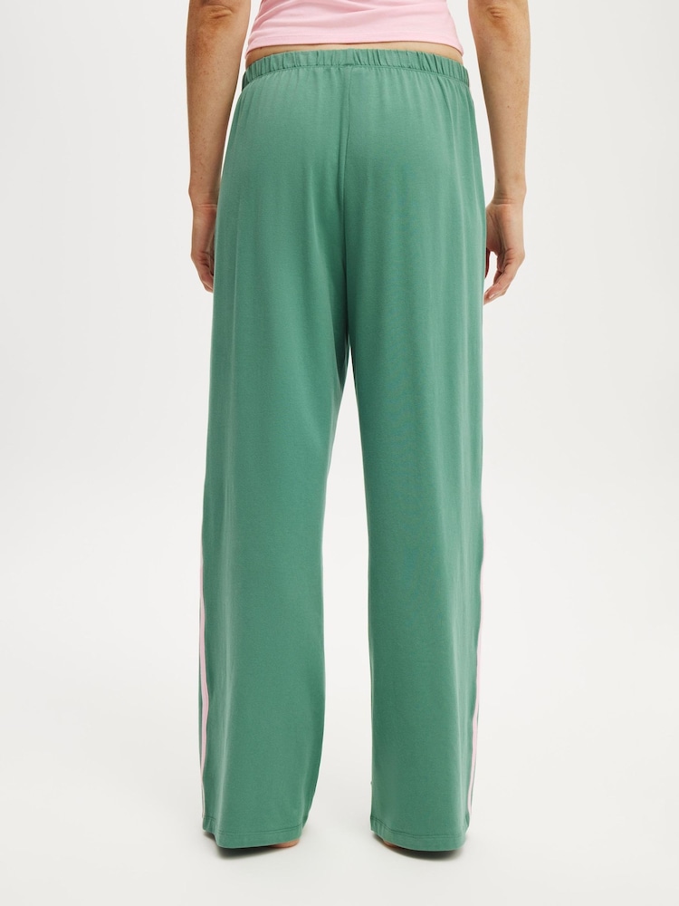 Cotton On Green Departure Lounge Wide Leg Joggers - Image 5 of 5 Cotton On Green Departure Lounge Wide Leg Joggers - Image 5 of 5
