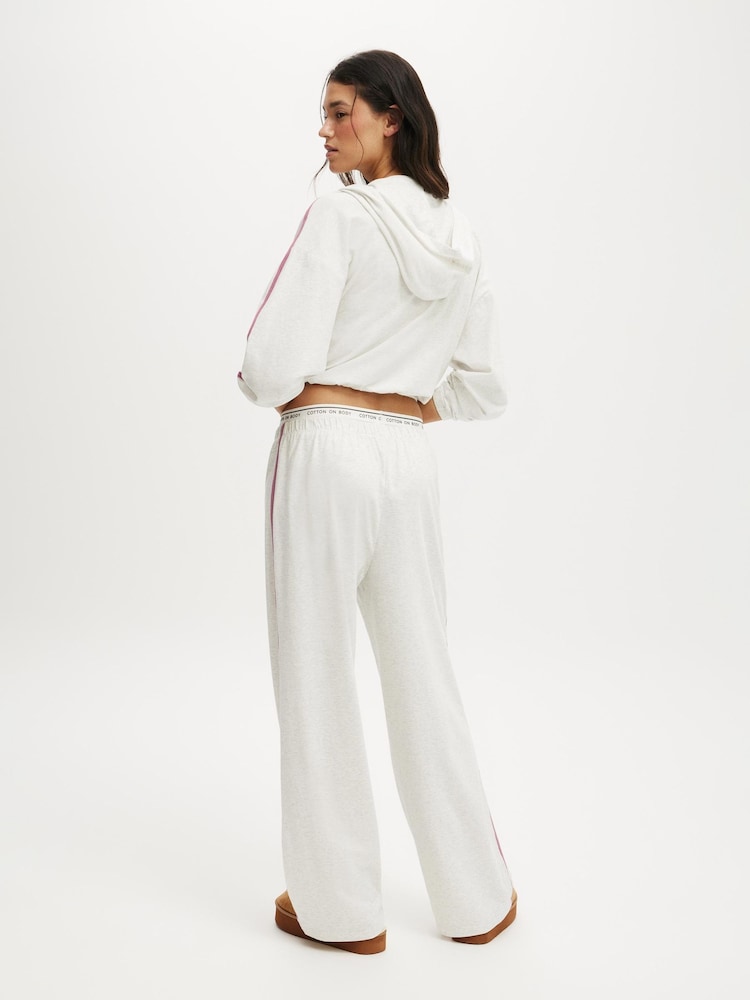 Cotton On White Departure Lounge Wide Leg Joggers - Image 2 of 5 Cotton On White Departure Lounge Wide Leg Joggers - Image 2 of 5