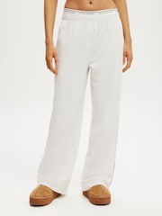 Cotton On White Departure Lounge Wide Leg Joggers - Image 4 of 5