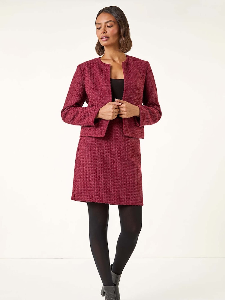 Roman Textured Edge To Edge Jacket - Imagem 1 de 5