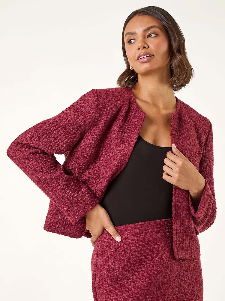 Roman Textured Edge To Edge Jacket - Imagem 2 de 5