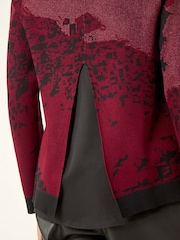 Roman Red Shimmer Colourblock Knit Jumper - Image 5 of 5
