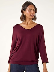 Roman Red V-Neck Jersey Stretch T-Shirt - Image 1 of 5