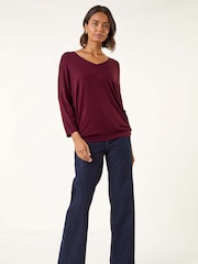 Roman Red V-Neck Jersey Stretch T-Shirt - Image 2 of 5